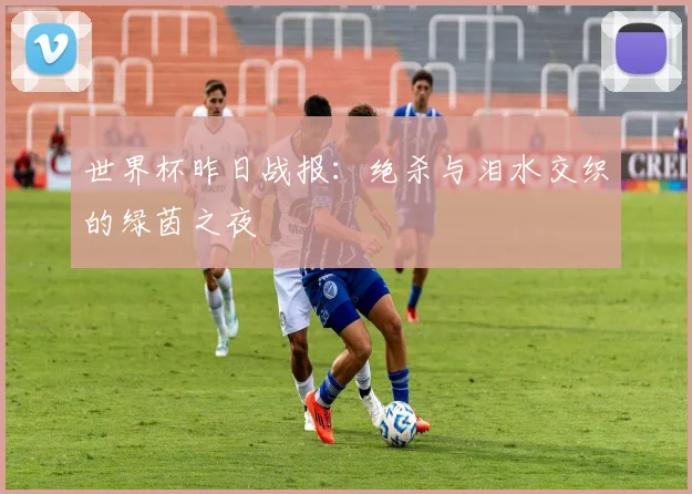 世界杯昨日战报:绝杀与泪水交织的绿茵之夜