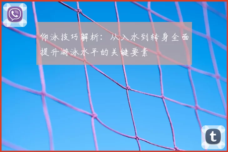 仰泳技巧解析：从入水到转身全面提升游泳水平的关键要素