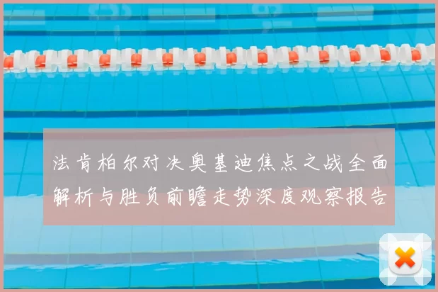 法肯柏尔对决奥基迪焦点之战全面解析与胜负前瞻走势深度观察报告解读